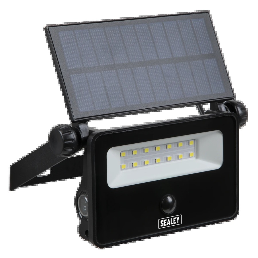 16W solcellelampe – set fra siden